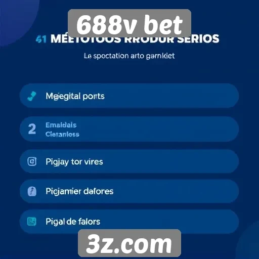 Métodos de pagamento disponíveis no 688v bet